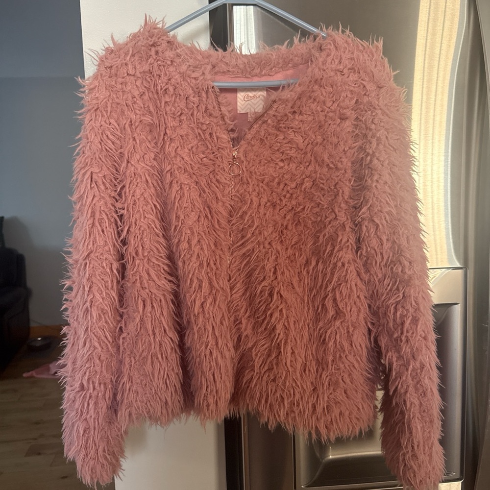 Candie's Blush Furry Jacket